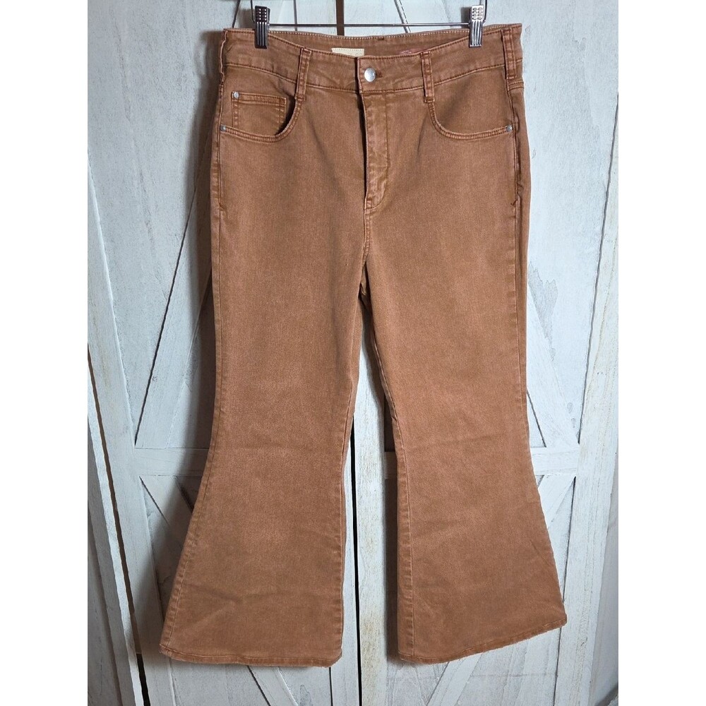 Pilcro Jeans Tan Bell Bottom Jeans Size 31P